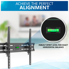 Load image into Gallery viewer, Universal TV Mount - 26” to 65”, VESA Compliant Wall Bracket for Flat Screens and LED Monitors - Low Profile Television Panel Anchor - With Moveable, Lockable 12 Degree Tilt