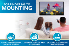 Load image into Gallery viewer, Universal TV Mount - 26” to 65”, VESA Compliant Wall Bracket for Flat Screens and LED Monitors - Low Profile Television Panel Anchor - With Moveable, Lockable 12 Degree Tilt