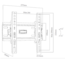 Load image into Gallery viewer, Universal Flat TV Wall Bracket Mount Fits from 18" to 40"